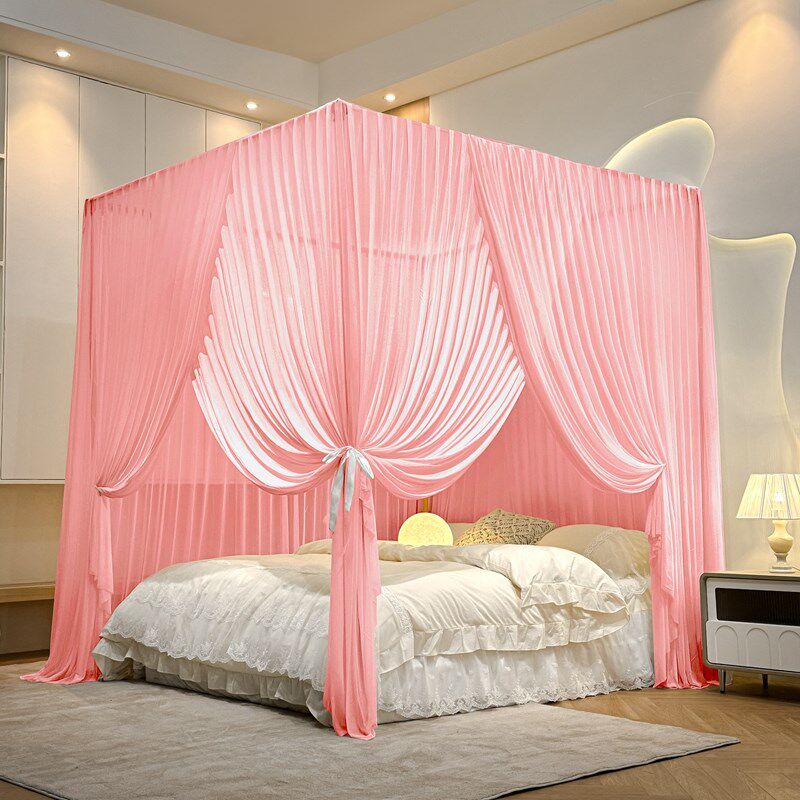 寝室定制a酒店婚庆别墅民宿实木床支架蚊帐子床幔1.5米1.8m防尘顶,淘宝优惠券,粉丝福利购,淘宝优惠卷