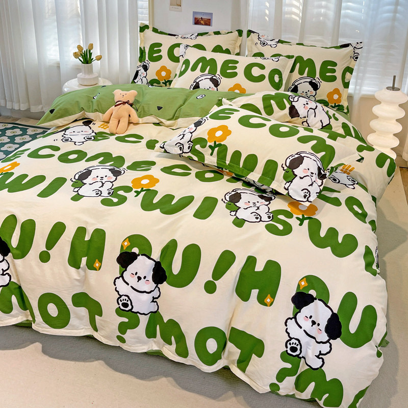 纯棉床上四件套全棉100可爱儿童床品宿舍三件套被套床单被罩床笠4,淘宝优惠券,粉丝福利购,淘宝优惠卷