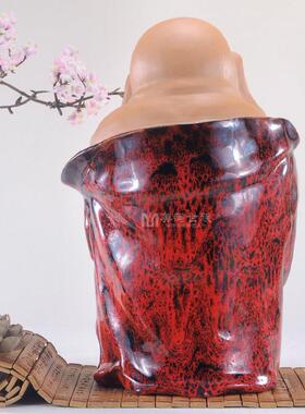 石湾公仔工艺品精品家居电视酒柜门客厅饰品招财佛像陶瓷创意摆件