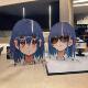 Glasses placement rack 2D Fengling sisters with high appearance super large glasses rack storage desktop ornaments stands and cards give away two