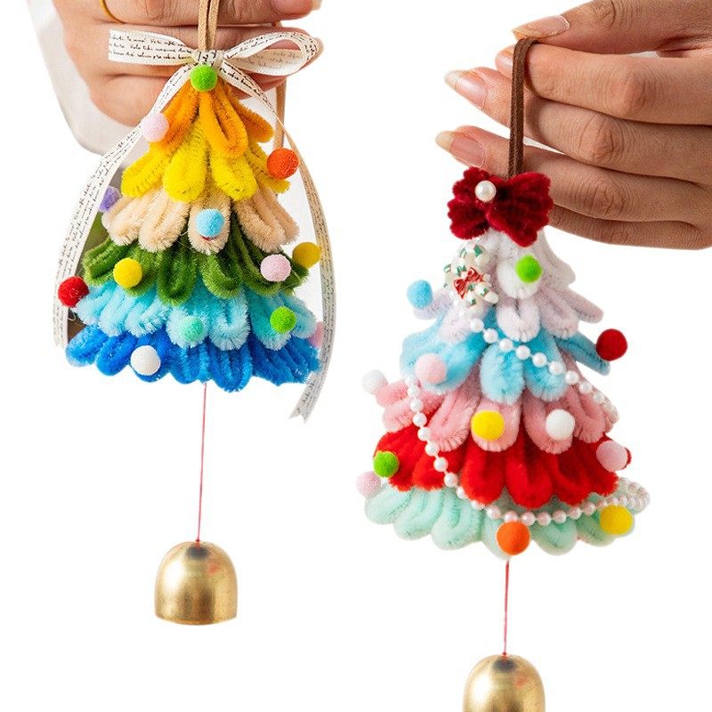 ins风圣诞树扭扭棒手工diy材料包车载挂件圣诞节装饰品儿童小礼物,淘宝优惠券,粉丝福利购,淘宝优惠卷