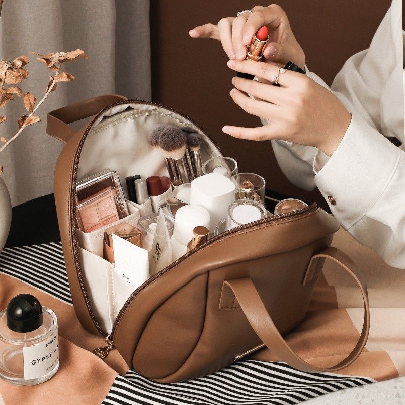 新款美拉德大号女便携式手提大容量洗漱化妆用品旅行出行收纳袋,淘宝优惠券,粉丝福利购,淘宝优惠卷