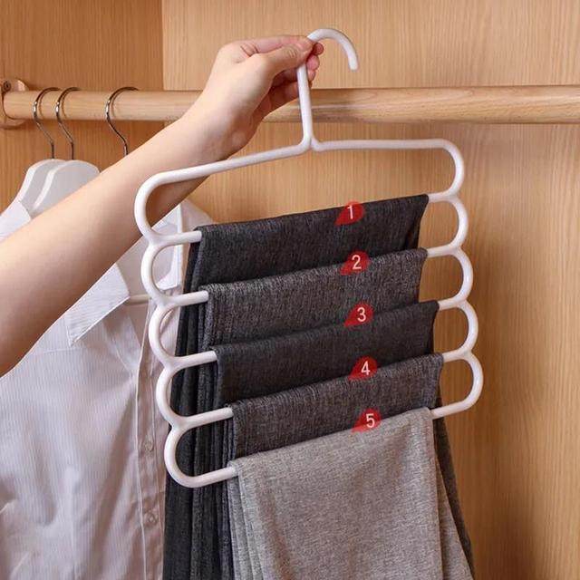 【买一发三】居家五层加粗多功能收纳裤架衣架,淘宝优惠券,粉丝福利购,淘宝优惠卷