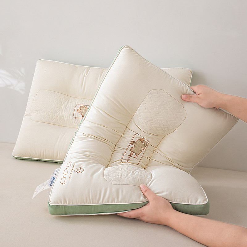 超柔软驼绒蛋白枕芯家用单成人枕头护颈椎助深度睡眠一对整头男女,淘宝优惠券,粉丝福利购,淘宝优惠卷