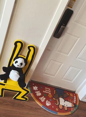 儿童小人椅子学习椅靠墙宝宝椅北欧实木靠K背人形椅潮流家具换鞋