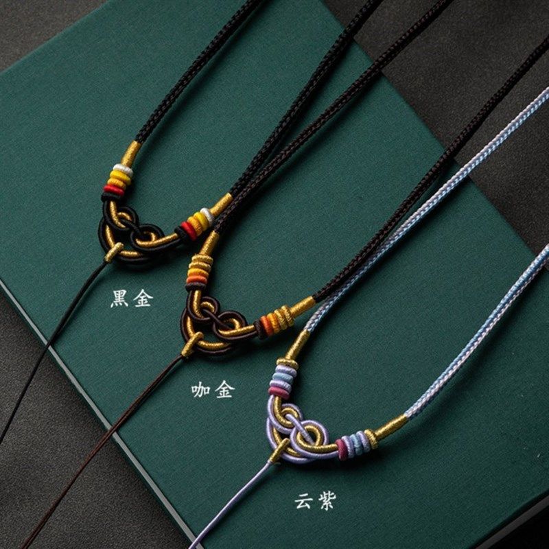 全手工吊坠绳子挂脖编织绳项链绳男女挂绳民族风BG-037 - 图1