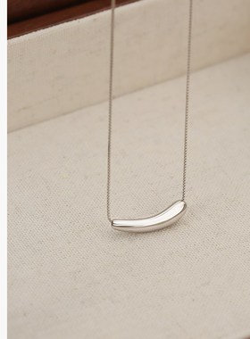 饰悟银项链女款女生项链2023新款高级999纯银项链轻奢小众设计感