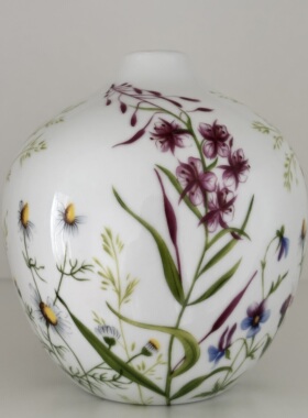 新品特价促销法式高级小众春日野趣陶瓷小花瓶摆件花器装饰品礼盒