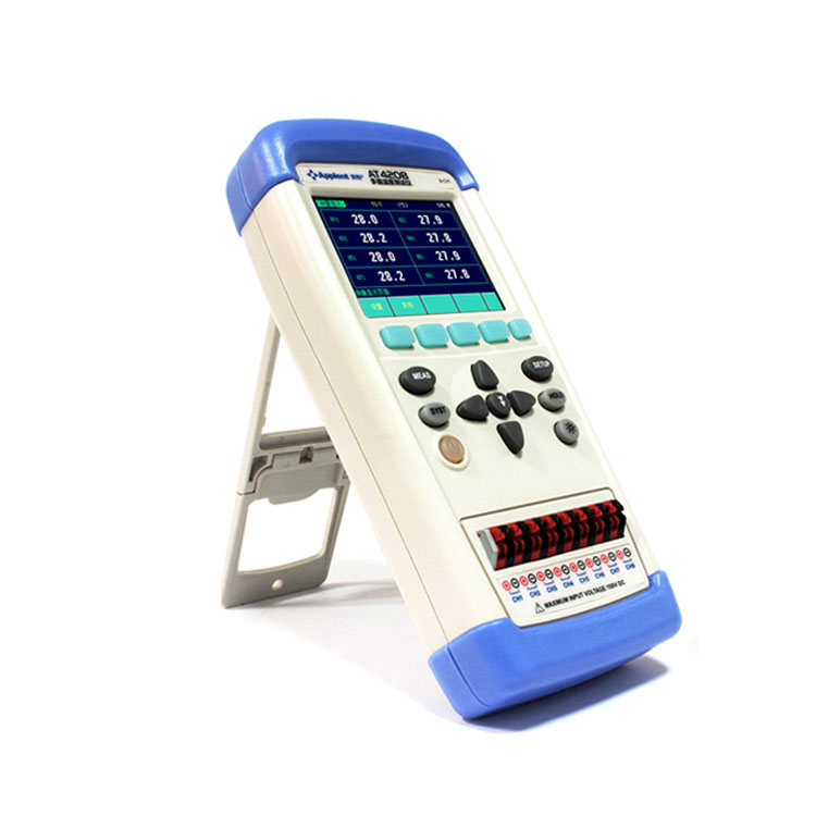 安柏AT4208/4202手持多路温度测试仪 热电偶测温仪温升巡检记录仪 - 图0