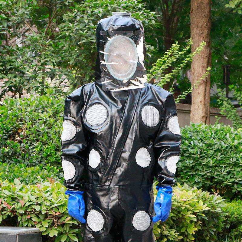 马蜂服装加厚pu25孔透气三个电风扇胡蜂黄蜂防喷毒全身防护防蜂服,淘宝优惠券,粉丝福利购,淘宝优惠卷