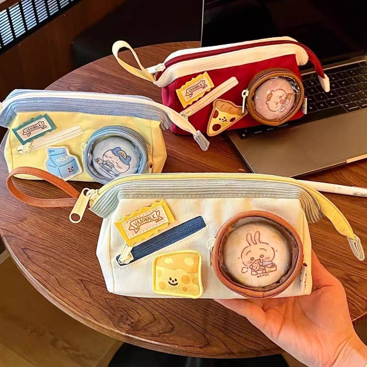 可爱食物痛包笔袋高颜值大容量ins风初高中学生文具铅笔盒收纳袋,淘宝优惠券,粉丝福利购,淘宝优惠卷