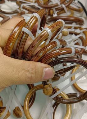 鸡藤血手镯高端无节金丝藤风藤药藤男女款文玩木质藤镯非西藏