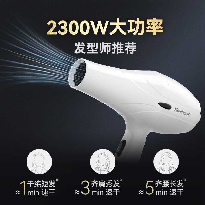 火之凤吹风机家用发型师专用发廊大功率理发店大风速干风筒3000S,淘宝优惠券,粉丝福利购,淘宝优惠卷