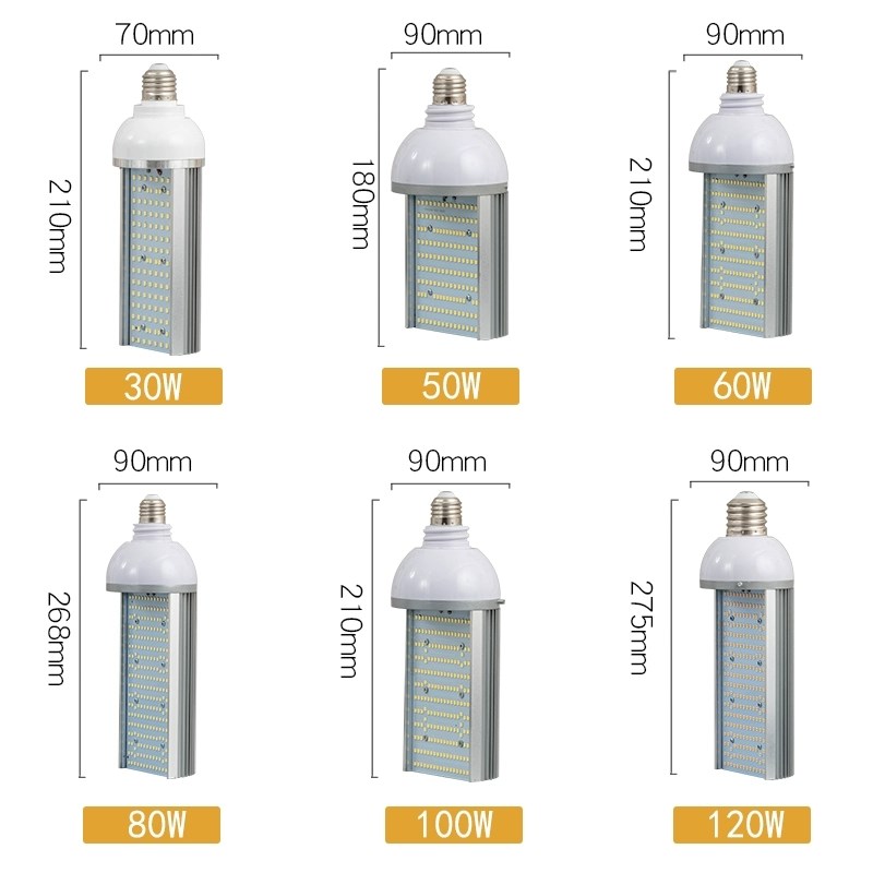 LED路灯灯头灯泡景观小区庭院灯光源观光绿化区E27E40螺口玉米灯 - 图1