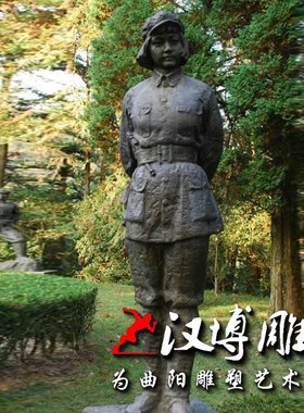 玻璃钢仿铜人物雕塑园林景观铸铜少数民族少女采摘荔枝情景人物像