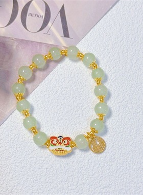 爆款醒狮福牌手链女简约百搭轻奢高级学生手串送闺蜜