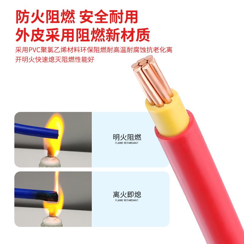 珠江电缆电线国标BVV10/16/25/35/50/70平方双塑铜芯电缆户外工厂 - 图2