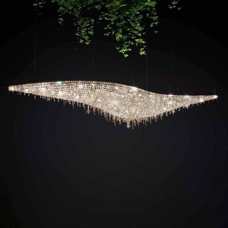 吸顶灯叶子水晶吊灯酒店圆形K9吊灯宴会厅售楼部创意大型工程灯,淘宝优惠券,粉丝福利购,淘宝优惠卷