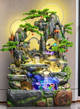 大型假山流水摆件循环水