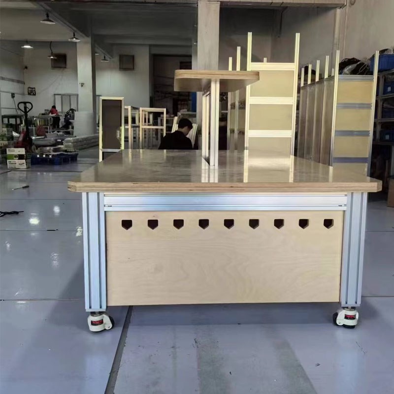 展示流水台创意移动中岛台服装店鞋包货架童装中间摆放收纳陈列柜 - 图3