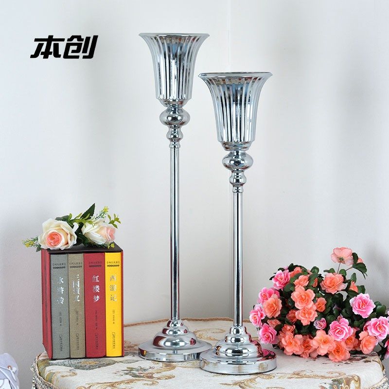 婚庆道具电镀铁艺路引婚礼布置金色花器家居餐桌插花装饰花瓶摆件,淘宝优惠券,粉丝福利购,淘宝优惠卷