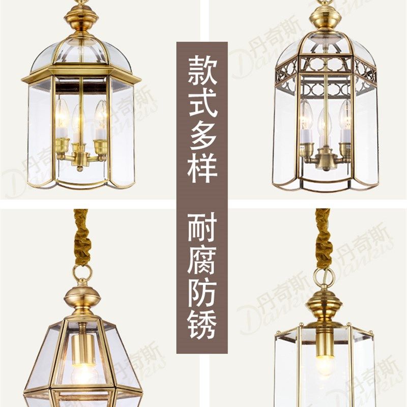 美式餐厅吊灯吧台鸟笼灯现代轻奢简约创意led全铜阳台过道灯具,淘宝优惠券,粉丝福利购,淘宝优惠卷