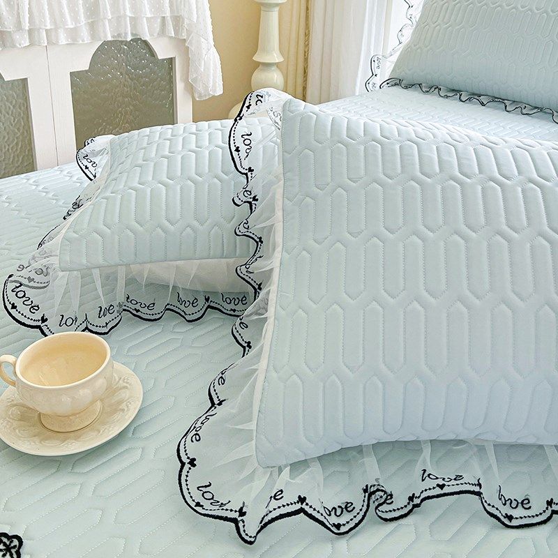 夏季乳胶凉席床笠款三件套2025新款花边床裙款冰丝席空调席可机洗,淘宝优惠券,粉丝福利购,淘宝优惠卷