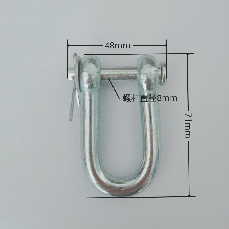电梯挂钩 补偿链挂钩 U型挂钩U型吊环U型卸扣U型环电梯补偿链吊钩 - 图1