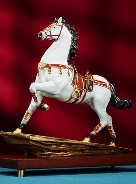 彩铜马摆件《马到成功》一马当先铜马家居客厅乔迁开业乔迁礼品