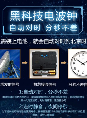 易普拉6546挂钟客厅钟表简约北欧时尚家用时钟挂表静音扫秒石英钟