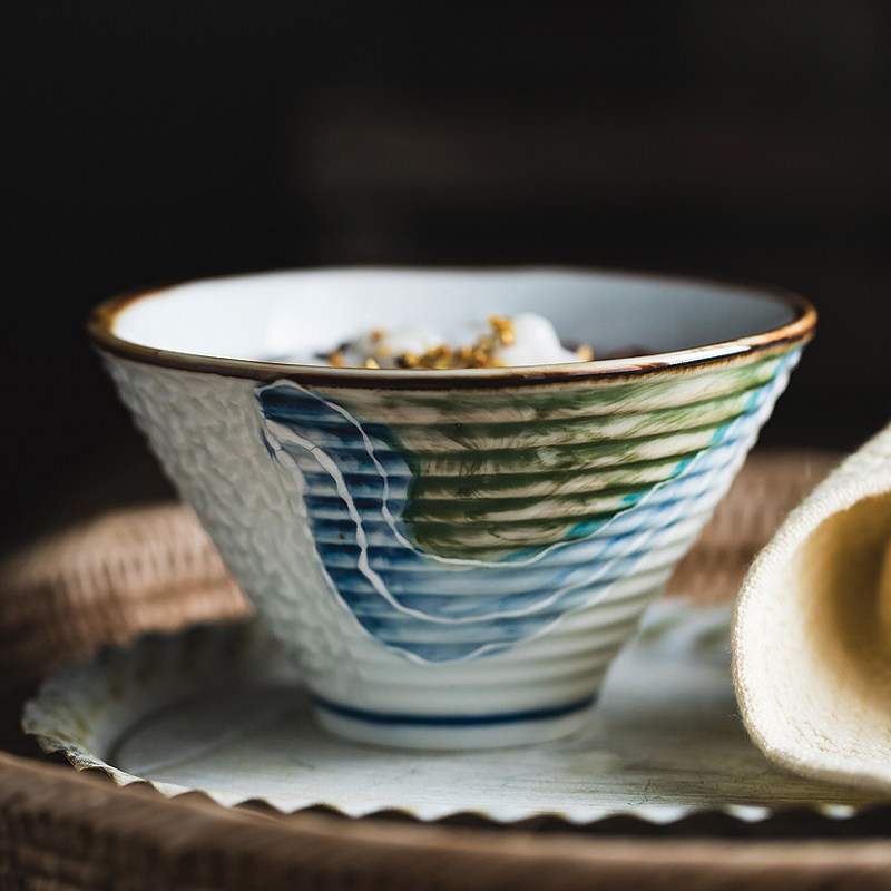 个人专用高颜值碗家用吃饭小碗特别好看的碗斗笠面碗陶瓷饭碗餐具,淘宝优惠券,粉丝福利购,淘宝优惠卷