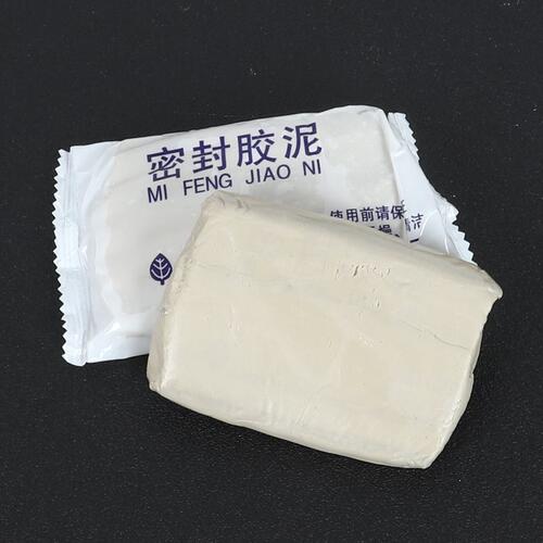空调洞孔口密封胶泥白色堵塞补墙填充下水管道防水防反臭堵洞神器 - 图1