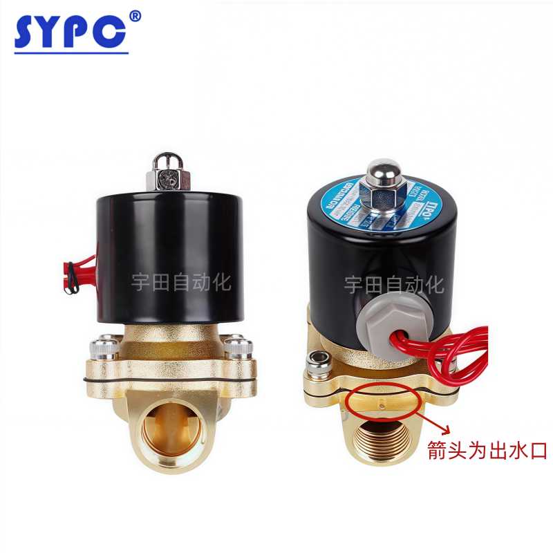 SYPC常闭水气阀电磁阀2W160-15螺纹4分2W025-08控制开关阀220V2 - 图1