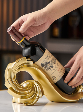 红酒架摆件轻奢高档酒柜装饰客厅红酒架子家用葡萄酒架斜放