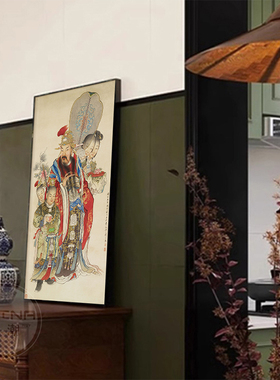 天官赐福图新中式装饰画
