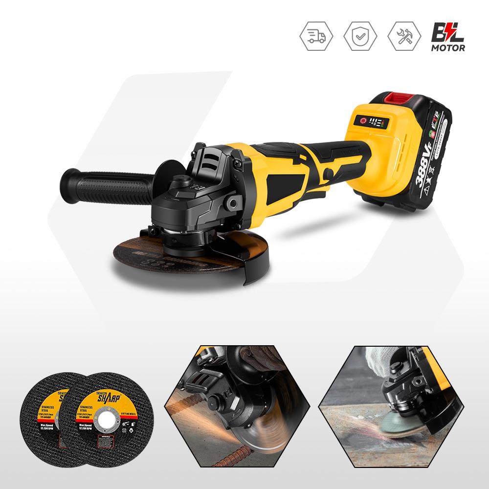125mm锂电无刷角磨机3档无线切割机抛光机充电多功能打磨机,淘宝优惠券,粉丝福利购,淘宝优惠卷