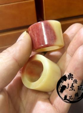 孟加拉 正品天然血料骆骨头戒指骨戒指男高档指环古风养生文玩