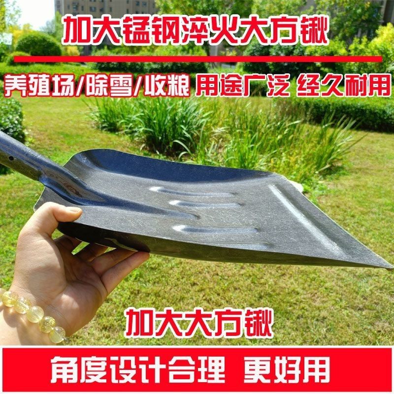 加大全钢大方锹养殖场清粪铲牛粪铁锹垃圾清理大铁锨家用除雪铲子,淘宝优惠券,粉丝福利购,淘宝优惠卷