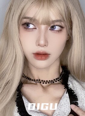 嘀咕家 合金亚克力项链 黑色串珠编织颈链法式项链小众配饰