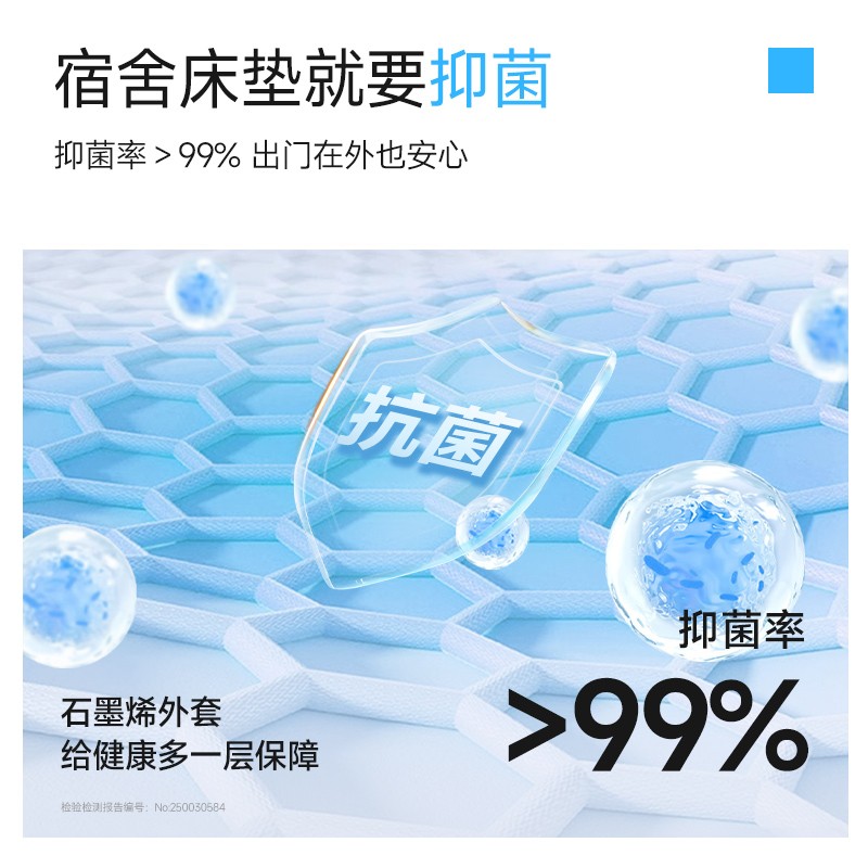 【学生床垫】学生家用宿舍榻榻米0压凝胶5CM记忆棉床垫 - 图3