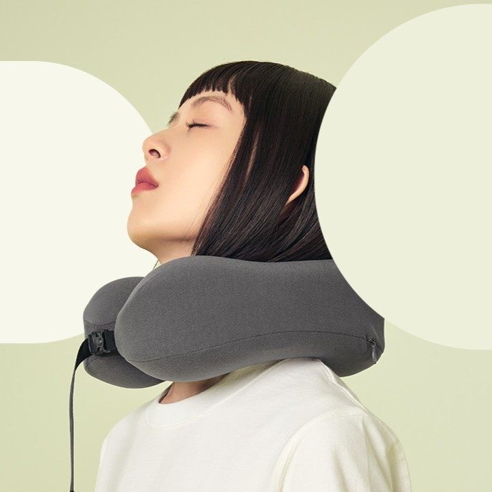 觉轻松u型枕遮光脖套U型枕便携颈枕家用办公工学记忆棉枕防低头,淘宝优惠券,粉丝福利购,淘宝优惠卷