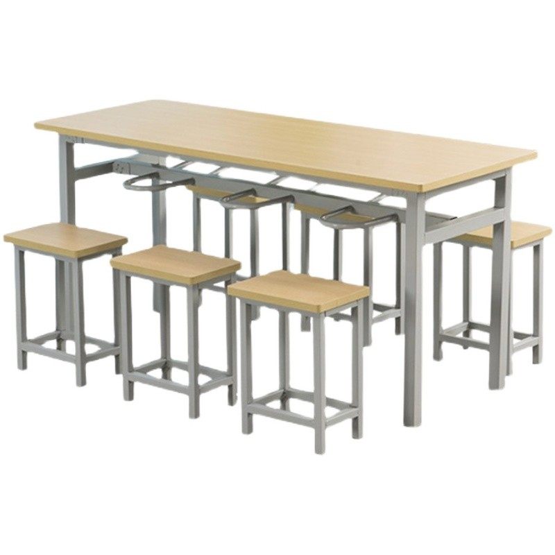 食堂餐桌椅不锈钢4人6人员工餐桌挂凳快餐小吃饭店分体组合经济型,淘宝优惠券,粉丝福利购,淘宝优惠卷