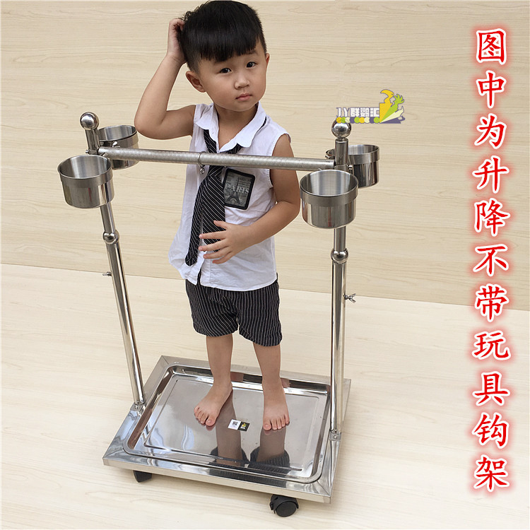 灰鹦鹉 葵花鹦鹉升降架 不锈钢站架 中大型鹦鹉鸟架 脚链 磨爪杆 - 图2