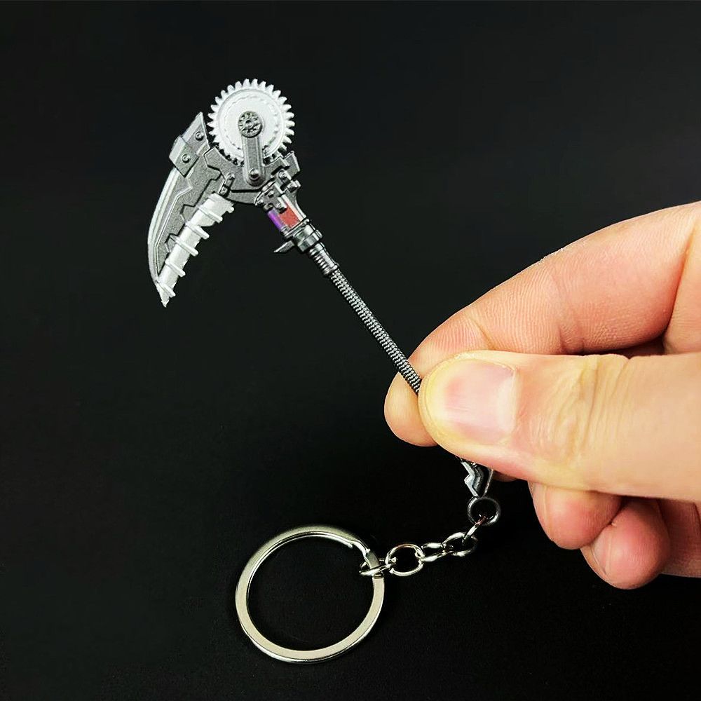 战镰碎刃挂件钥匙扣和平精英周边武器模型合金金属书包挂饰饰品 - 图1