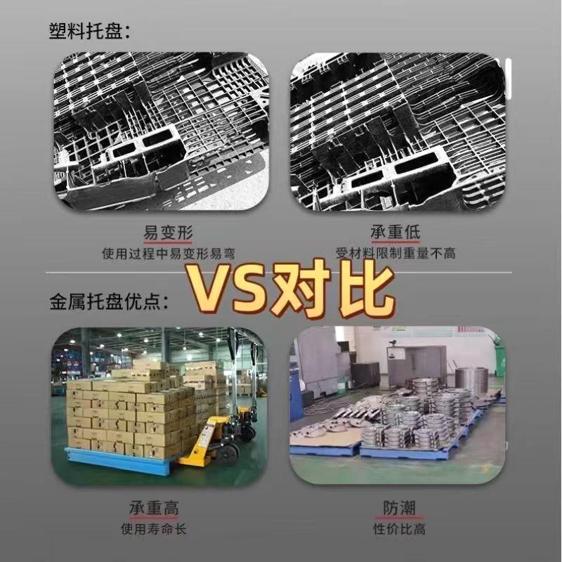 钢制托盘仓储铁托盘重型工业金属栈板物流地牛叉车铁托盘川字卡板,淘宝优惠券,粉丝福利购,淘宝优惠卷