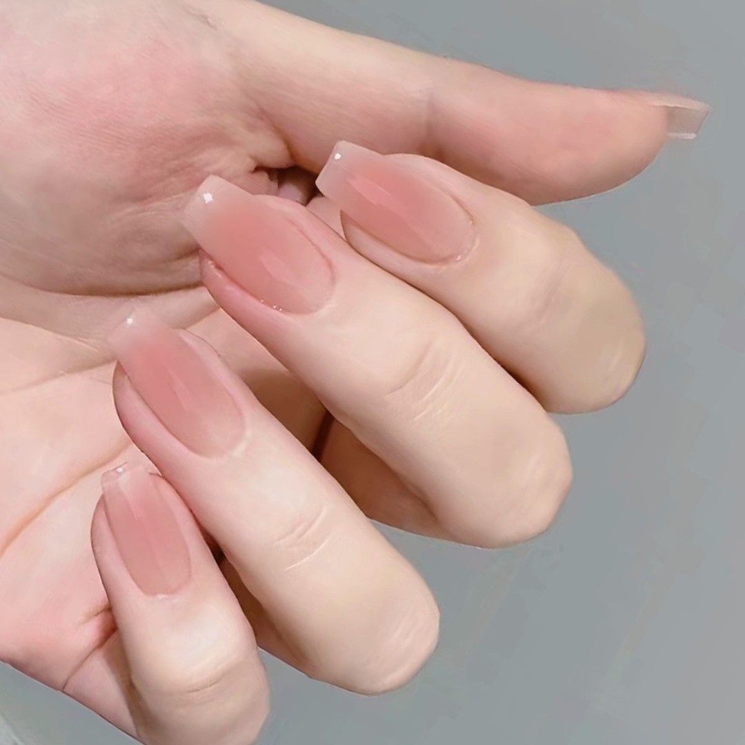 《嬛嬛腮红》华妃妈生本甲透润渐变显白纯欲温柔手工穿戴甲美甲,淘宝优惠券,粉丝福利购,淘宝优惠卷