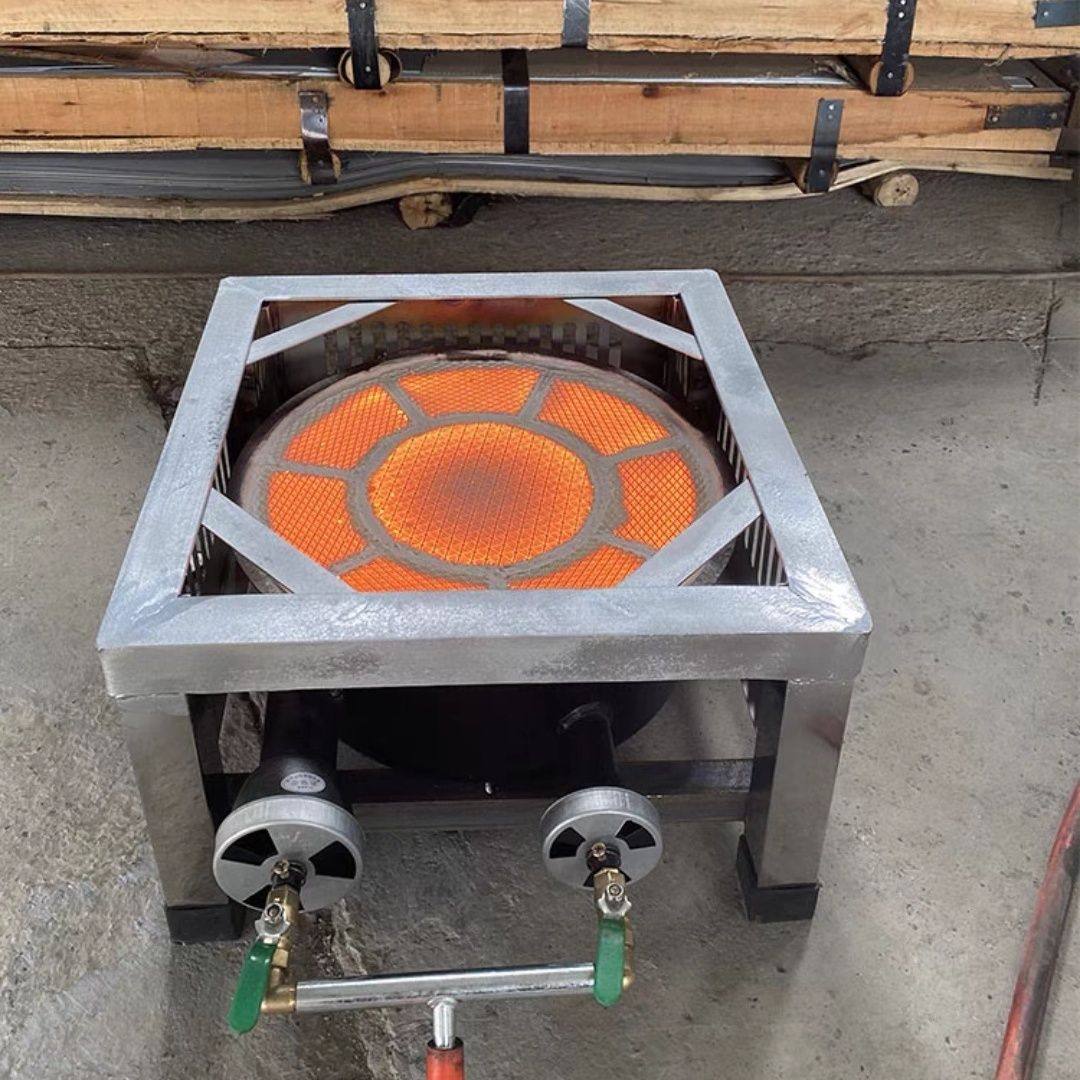 包邮不锈钢矮脚炉吊汤卤肉炉商用节矮脚炉灶商用红外线燃气灶节能 - 图1