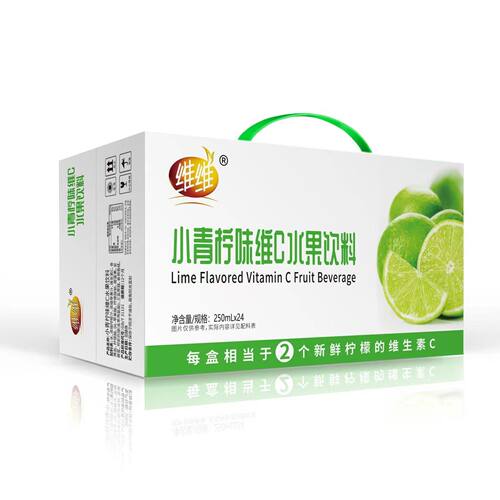 WEIWEI/维维小青柠味维C水果饮料小青柠味250ml*10盒【彩箱】 - 图3