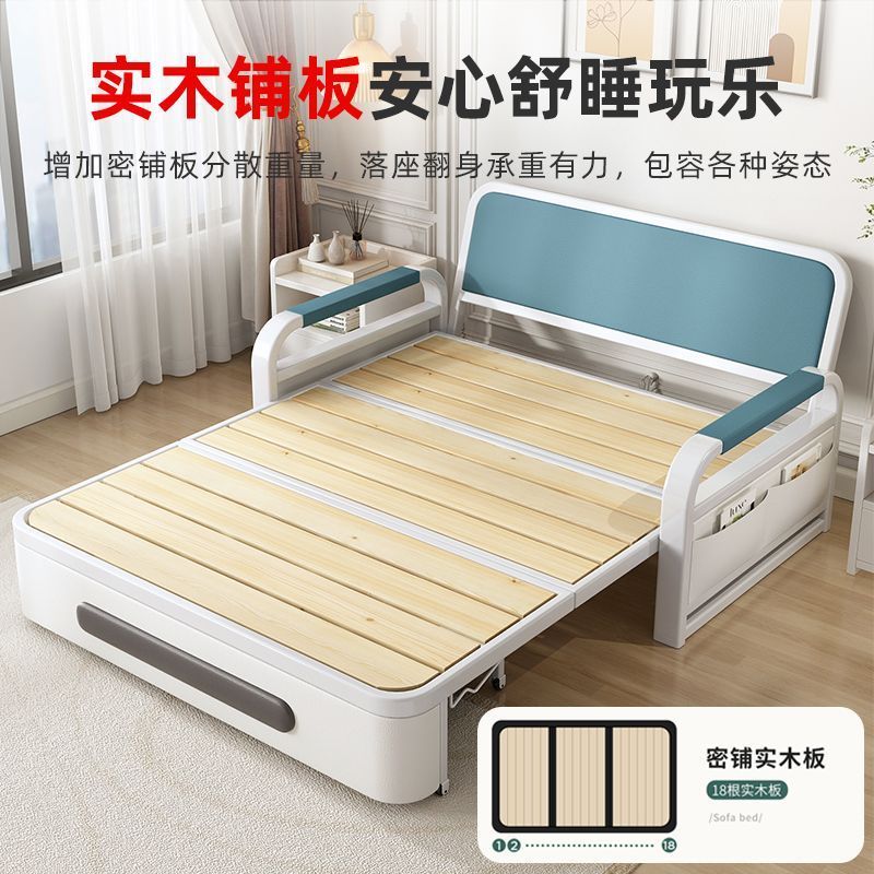 科技布沙发可折叠沙发床一体两用多功客厅折叠单人床伸缩床网红款 - 图2