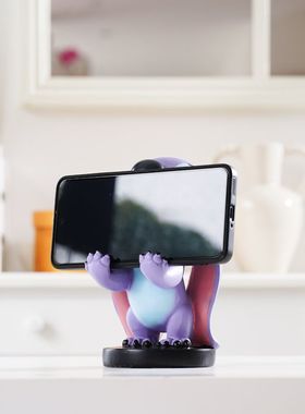 呆猫手柄支架创意动漫摆件手机架游戏机支撑史迪仔卡通手